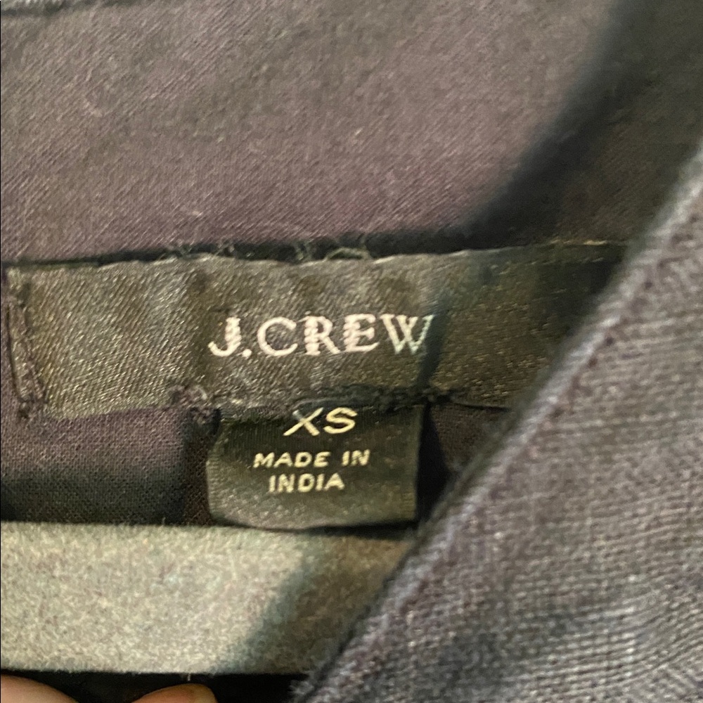 J Crew Black Linen Shift Dress - Picture 3 of 7
